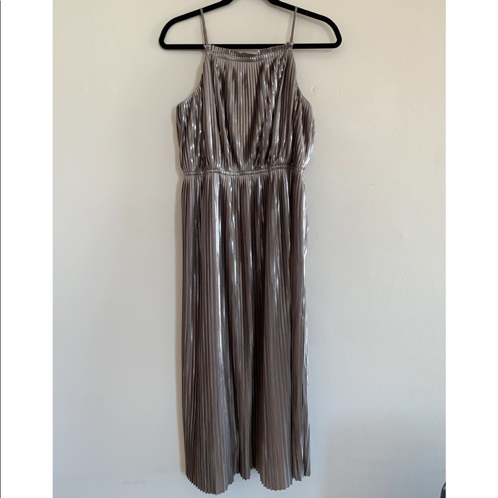 Banana Republic Gold Midi Dress